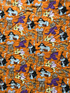 Halloween Dresden Neighborhood quilting close-up www.dlstewart.com